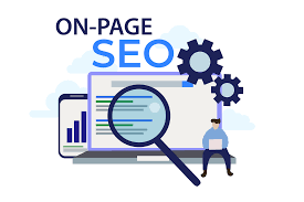 SEO marketing strategy planning on laptop and whiteboard